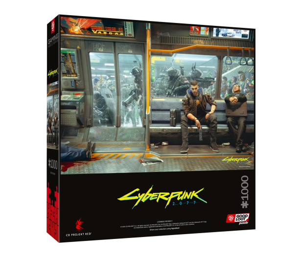 Merch Gaming Puzzle: Cyberpunk 2077 Metro, 1000 elementów - 1581095 - zdjęcie